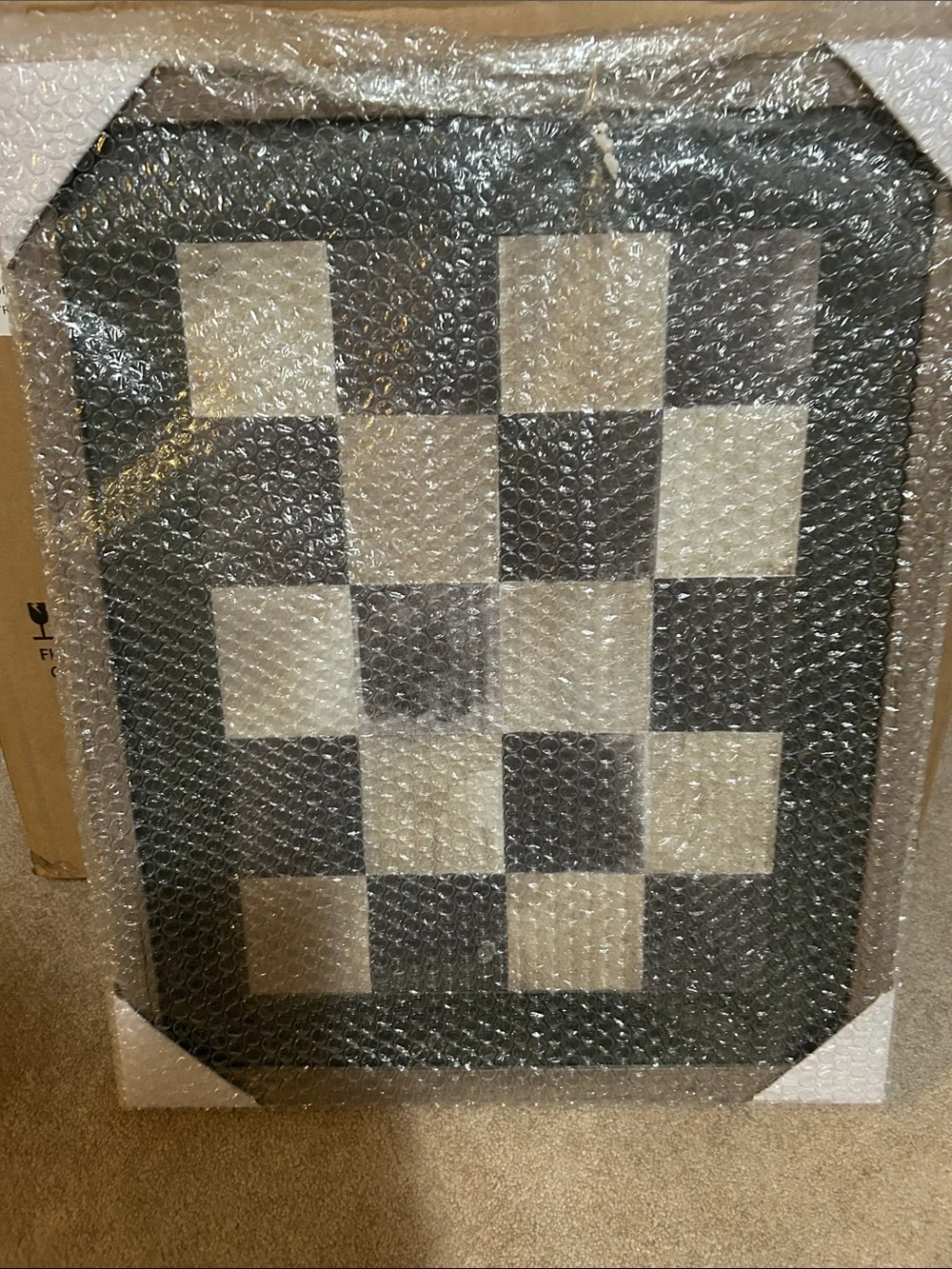 Studio McGee 16” x 20” Checkerboard Framed Wall Art